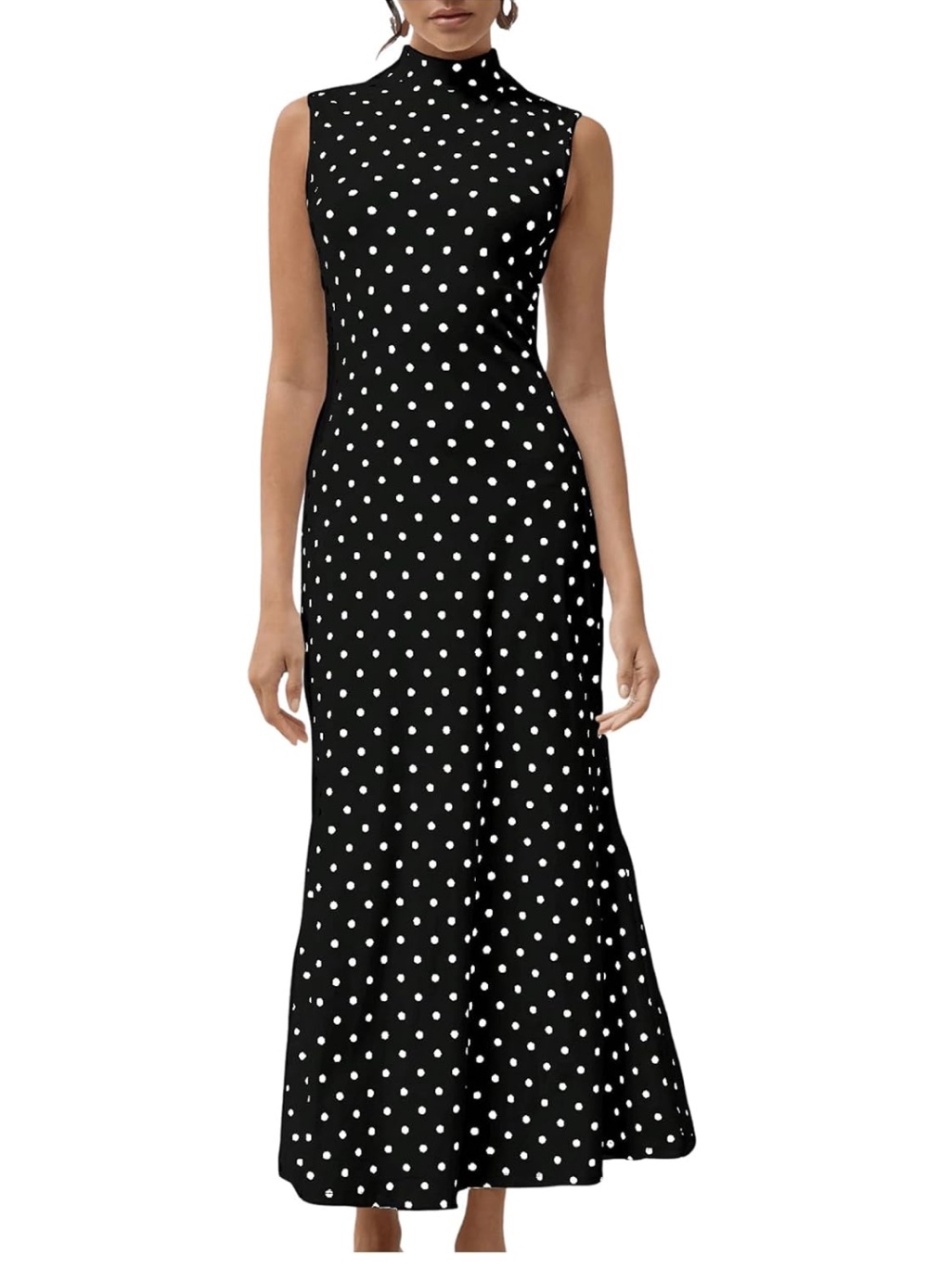 Nwt: Milumia Women's Polka Dot Maxi Dress Size L
